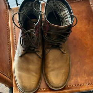 Original Penguin Mens Black Leather Shoes US 9 EUR 42